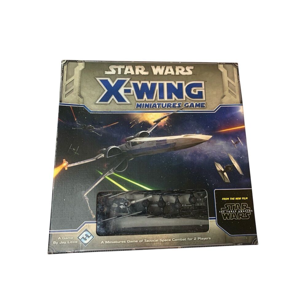 Star Wars X-Wing Miniatures Lot 7 Ships 2 TIE 5 TIE FO Cards Dice Tokens Gift